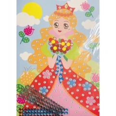 Мозаика из страз 26х19см., "ПРИНЦЕССА", Китай