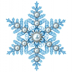 Украшение на скотче (10шт), 150мм х 150мм, "Снежинка", АВ-Принт, РФ