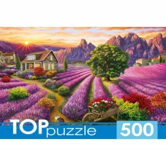 Пазлы 500 эл. "РОМАНТИЧНЫЙ ПЕЙЗАЖ ПРОВАНСА", "TOPpuzzle", РФ