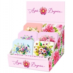 Коробочка мини-открыток, 120 шт. 7х7см., №256 (код.В), Арт&Дизайн, РФ