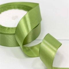 Лента атласная (сатин) 2,5 см. /25 ярдов (+/-10%), Хаки, OMG gift, Китай