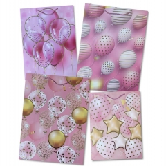 Пакет ЛЮКС 31х40х12см., "ВОЗДУШНЫЕ ШАРИКИ" (Фольга) в асс., Китай