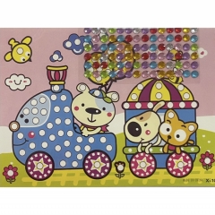 Мозаика из страз мини 17,5х13 см. "ПОЕЗД", Китай