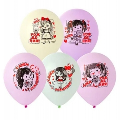 Шар 12" (25 шт) с рис. "С ДР. Куколка", Китай