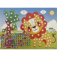 Мозаика из страз мини 17,5х13 см. "ЛЕВ", Китай