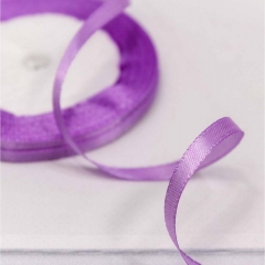 Лента атласная (сатин) 0,6 см. / 25 ярдов., Фиалковый, OMG gift, Китай