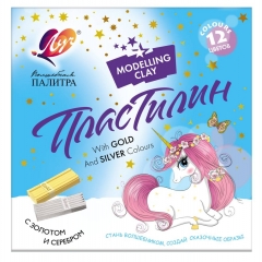 Пластилин 12 цв со стеком "Волшебная палитра", ЛУЧ, РФ Пластилин 12 цв со стеком "Волшебная палитра", ЛУЧ, РФ