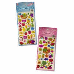 Наклейка дутик 10х23,5см. "Овощи и фрукты" в ассортименте, Китай