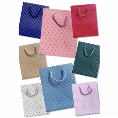 Пакет 12х15х7см.  с тиснением ЛЮКС. АССОРТИ (Фольга), Китай