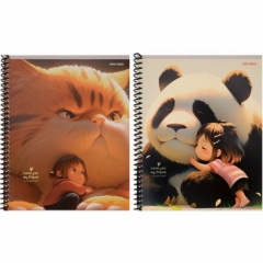 Тетрадь А5 48л, цв.спираль, "БОЛЬШИЕ ПУШИСТИКИ", " Prof-Press", РФ