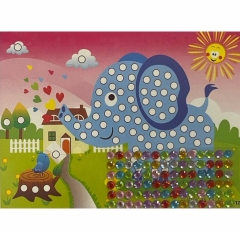 Мозаика из страз мини 17,5х13 см. "СЛОН", Китай