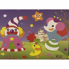 3Д аппликация с фоамираном 25,5х21 см. "ЦИРК" в асс., Китай