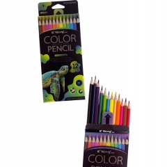 Карандаши цветные трехгр., 12 цв. "Yalong Professional color" ЧЕРЕПАХА, Китай