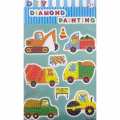 Мозаика-наклейка из страз 17х27,5 см. "Спецтехника", Китай