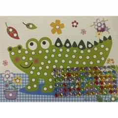 Мозаика из страз мини 17,5х13 см. "КРОКОДИЛ", Китай