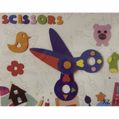 3Д аппликация с фоамираном  c подвижными деталями 25,5х21 см. "НОЖНИЦЫ" в асс., Китай