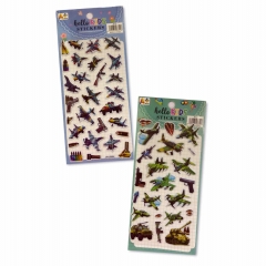 Наклейка дутик 10х22см. "Самолеты" в ассортименте, Китай