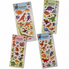 Наклейка дутик 10х22см. "Динозавры" в ассортименте, Китай