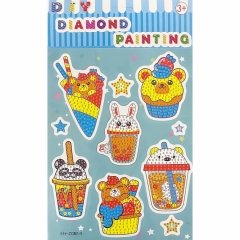 Мозаика-наклейка из страз 17х27,5 см. "Десерты", Китай