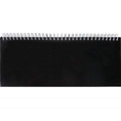 Планинг недатированный 56л. на гребне (132х300мм.) ЧЁРНЫЙ, бумвинил,  Prof-Press, РФ