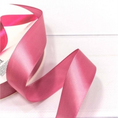 Лента атласная (сатин) 2,5 см. / 25 ярдов (+/-10%), Пыльно-розовый, OMG gift, Китай
