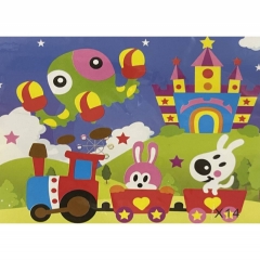 3Д аппликация с фоамираном 25,5х21 см. "ПОЕЗД-2" в асс., Китай