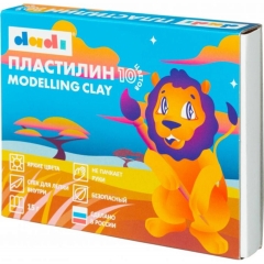 Пластилин 10 цв. 150 гр со стеком, DADI, РФ