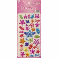 Наклейка дутик 10х23,5см. "Звёзды", Китай