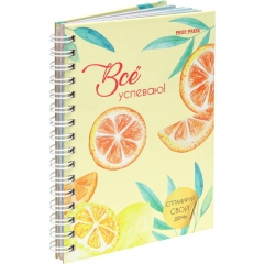 Ежедневник А6, 48л, "ФРУКТОВЫЙ МИКС", "Prof-Press", РФ