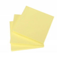 Бумага для заметок 100л., 76х76 мм., ЖЕЛТАЯ, клеевой край, "Legend", Китай