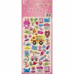 Наклейка дутик 10х23,5см. "Скорая помощь", Китай