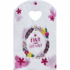 Пакет ПВД 13х21 с вырубной ручкой (50 шт.). LIVE AND LET LIVE, Китай