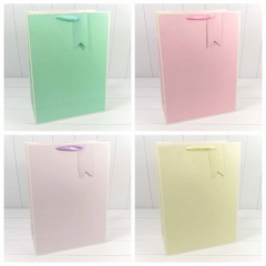 Пакет 40х55х20см. Однотонный в рамке (микс), 210 г., OMG gift ,Китай