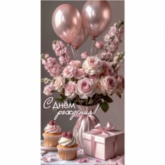 Конверт для денег "С Днем Рождения!", "Стильная открытка", РБ