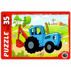 МАКСИ-ПАЗЛЫ 35 элементов. Лицензия/ СИНИЙ ТРАКТОР №5, ООО "Рыжий Кот", РФ