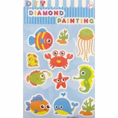 Мозаика-наклейка из страз 17х27,5 см. "Подводный мир-2", Китай