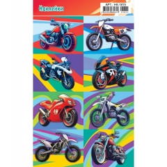 Наклейки д/украшения А6 (20шт.)  "Мото", "Принт Плюс"(Лис), РФ Наклейки д/украшения А6 (20шт.)  "Мото", "Принт Плюс"(Лис), РФ