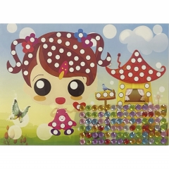 Мозаика из страз мини 17,5х13 см. "ДЕВОЧКА", Китай