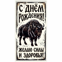 Конверт для денег  "С Днем рождения!", "Стильная открытка", РБ