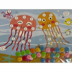 Мозаика из пуговиц мини 18х13 см. "МЕДУЗЫ", Китай