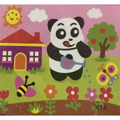 3Д аппликация с фоамираном 25,5х21 см. "ПАНДА" в асс., Китай