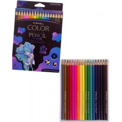 Карандаши цветные трехгр., 18 цв. "Yalong Professional color" РЫБКА, Китай