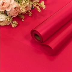 Плёнка 0,58х10м., матовая "Корейская", 55мкм., Малиновый, OMG gift, Китай