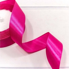 Лента атласная (сатин) 2,5 см. /25 ярдов (+/-10%), Малиновый, OMG gift, Китай