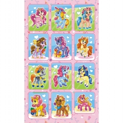 Наклейки д/украшения А6 (20шт.)  блестки. "Единорожки", "Принт Плюс"(Лис), РФ