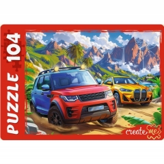 ПАЗЛЫ 104 элемента. ГОНКИ В ДЖУНГЛЯХ, ООО "Рыжий Кот", РФ