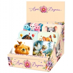 Коробочка мини-открыток, 120 шт. 7х7см., №254 (код.В), Арт&Дизайн, РФ