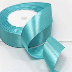 Лента атласная (сатин) 2,5 см. /25 ярдов (+/-10%), Бирюзовый, OMG gift, Китай