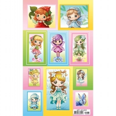 Наклейки д/украшения А6 (20шт.)  "Феи", "Принт Плюс"(Лис), РФ Наклейки д/украшения А6 (20шт.)  "Феи", "Принт Плюс"(Лис), РФ