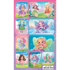 Наклейки д/украшения А6 (20шт.)  "Феи", РФ
